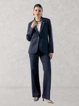 Blazer Via Lessa Berlim Alfaiataria Azul Marinho Blazer Via Lessa Berlim Alfaiataria Azul Marinho