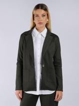Blazer Xadrez Malha Stretch Autentique Feminino VERDE Blazer Xadrez Malha Stretch Autentique Feminino VERDE