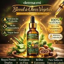 Blend capilar óleo Vegetal 30ml ojon-alecrim-babosa e mamona Crescimento, Hidratação Profunda, Antif Blend capilar óleo Vegetal 30ml ojon-alecrim-babosa e mamona Crescimento, Hidratação Profunda, Antif