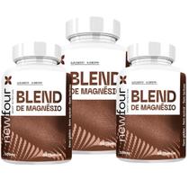Blend De Magnésio Kit Com 3 Potes Com Total De 180 Capsulas