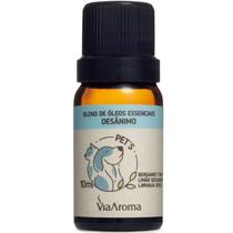 Blend De Óleos Essenciais Aromatizador Natural Pets 10ml Via Aroma