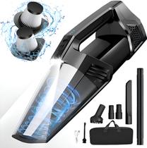 Blestan Aspirador De Pó Portátil Sem Fio Com Luz Led Sucção De Alta Potência Preto Blestan Aspirador De Pó Portátil Sem Fio Com Luz Led Sucção De Alta Potência Preto