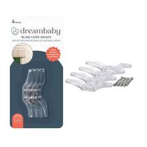 Blind Cord Wraps Dreambaby L865 Clear Safety, pacote com 4 Blind Cord Wraps Dreambaby L865 Clear Safety, pacote com 4