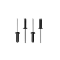 Blind Rivets HZQX-Rop Alumínio 4,8 x 25,4 mm, preto, 100 unidades Blind Rivets HZQX-Rop Alumínio 4,8 x 25,4 mm, preto, 100 unidades