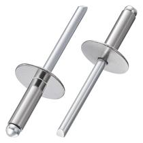 Blind Rivets Wensilon 150 unidades de aço inoxidável 4x13 mm, extremidade aberta