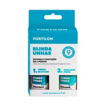 Blinda Unhas Fortilon Reforço e Proteção em 2 Passos com 2 Unidades de 7ml cada Blinda Unhas Fortilon Reforço e Proteção em 2 Passos com 2 Unidades de 7ml cada