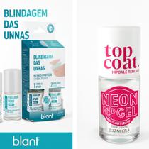 Blindagem Das Unhas + Top Coat Neon Efeito Gel - Blant