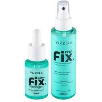Blindagem Gotas Fix+Fixador de Maquiagem Real Fix - Vizzela