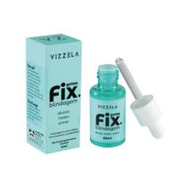 Blindagem Gotas Fix Vizzela 30ml Diluidor Fixador e Primer Vegano