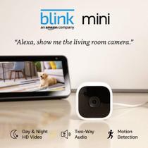 Blink Mini Câmera de segurança inteligente plug-in interior compacta