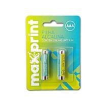 Blister 2 Pilhas Palito Alcalinas 1,5V AAA MAXPRINT
