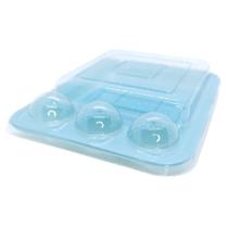 Blister 3 Brigadeiros e 1 Fatia de Bolo - Azul - 10 unidades - Rizzo