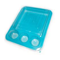 Blister 3 Brigadeiros e 1 Fatia de Bolo- Azul Claro - 5 unidades - Rizzo