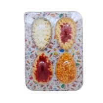 Blister Bandeja 4 Ovos da Pascoa - 50g - Coelho da Pascoa - 5 unidades - Rizzo