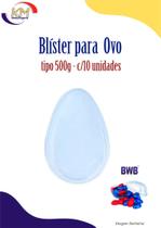 Blister para ovo tipo 500g c/10 unidades - BWB - páscoa, chocolate, bombom, trufa (99916756)