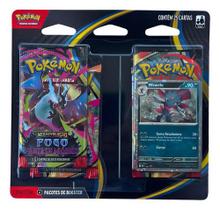 Blister Pokémon Mega Fogo Fantasmagórico 4 Boosters ME02 Blister Pokémon Mega Fogo Fantasmagórico 4 Boosters ME02