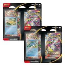 Blister Pokémon Megaevolução ME01 4 Boosters Original Blister Pokémon Megaevolução ME01 4 Boosters Original