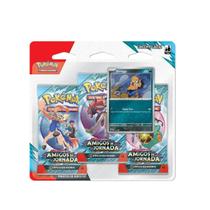 Blister Pokémon TCG Amigos de Jornada com Scraggy, 3 Boosters e Carta Holográfica Promocional