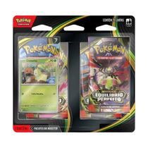 Blister Quadruplo Equilíbrio Perfeito Chikorita Pokémon Me03 Blister Quadruplo Equilíbrio Perfeito Chikorita Pokémon Me03