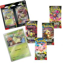 Blister Quadruplo Equilíbrio Perfeito Pokémon 4 Blisters Chikorita Portugues Copag Blister Quadruplo Equilíbrio Perfeito Pokémon 4 Blisters Chikorita Portugues Copag