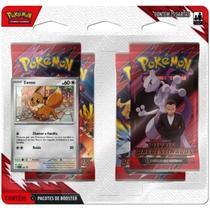 Blister quadruplo pokémon eevee ev10 rivais predestinados copag 25 cartas Blister quadruplo pokémon eevee ev10 rivais predestinados copag 25 cartas
