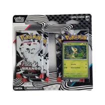 Blister Quádruplo Pokémon Fogo Branco E Raio Preto Snivy
