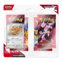 Blister Quadruplo Quadpack Cards Cartas Originais Copag Pokemon Tcg Escarlate e Violeta Ev 10 Modelos Eevee