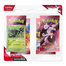 Blister Quadruplo Quadpack Cards Cartas Originais Copag Pokemon Tcg Escarlate e Violeta Ev 10 Modelos Zarude