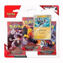 Blister Triplo Pokémon Escarlate e Violeta Rivais Predestinados Zebstrika 100-10521 35559 - Copag