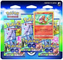 Blister Triplo Pokémon GO Charmander 19 Cartas - Copag SKU 18745