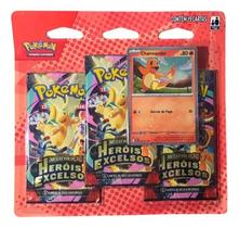Blister Triplo Pokémon Mega Evolução Heróis Excelsos Charmander - Cartas Colecionáveis Blister Triplo Pokémon Mega Evolução Heróis Excelsos Charmander - Cartas Colecionáveis
