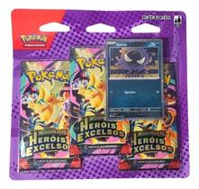 Blister Triplo Pokémon Mega Evolução Heróis Excelsos - Gastly