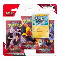 Blister Triplo Triple Pack Cards Cartas Originais Copag Pokemon Tcg Escarlate e Violeta Ev 10 Modelo Zebstrika