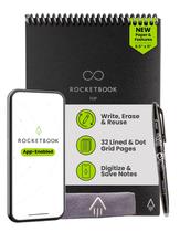 Bloc de notas inteligente reutilizable Rocketbook Flip rayado 21.6x27.9 cm negro