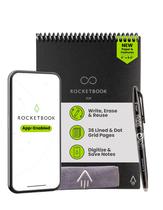 Bloc de Notas Inteligente Rocketbook Flip Tamaño Ejecutivo Reutilizable Negro Bloc de Notas Inteligente Rocketbook Flip Tamaño Ejecutivo Reutilizable Negro