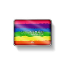Block Colormake - Maquiagem /artística Profissional - Neon Rainbow -0966- 40 g - Color Make - Color Make