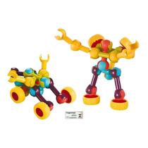 Blocks de Montar e Encaixar Pakitoys com 29 Pecas Articuladas Brinquedo Recreativo