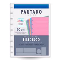 Bloco 50 Folhas Tilidisco Universítário Pautado Colorida 90g Bloco 50 Folhas Tilidisco Universítário Pautado Colorida 90g