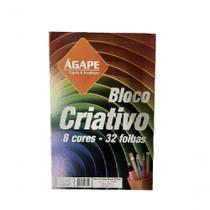 Bloco A4 120g Colorido Criativo - 32 Folhas - ágape Bloco A4 120g Colorido Criativo - 32 Folhas - ágape