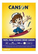 Bloco A4 140g Canson creme com 20 folhas Bloco A4 140g Canson creme com 20 folhas