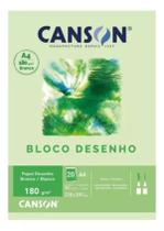 Bloco A4 180g Canson branco 20 folhas