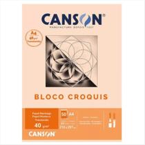 Bloco A4 40g croquis com 50 folhas
