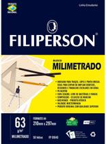 Bloco A4 63g Filiperson milimetrado com 50 folhas