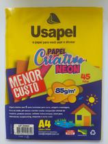 Bloco A4 85g Usapel criativo neon 5 cores com 45 folhas