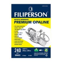 Bloco A4 Premium Branco 240Grs C/20 Folhas Filiperson 01392 Bloco A4 Premium Branco 240Grs C/20 Folhas Filiperson 01392