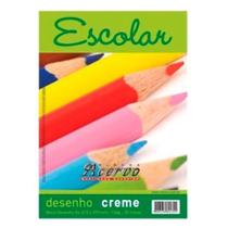 Bloco Acervo Escolar A4 Creme 20 Folhas Desenho