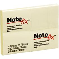 Bloco adesivo 38x50 notefix amarelo 100f / 4bl / 3m