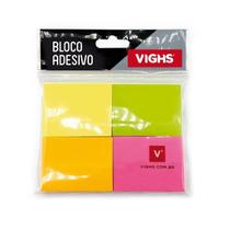 Bloco adesivo 38x51 100 folhas 4 cores Vighs