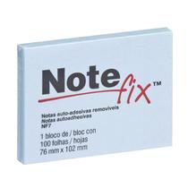 Bloco adesivo 3M Note Fix 76X102mm azul 100 folhas Bloco adesivo 3M Note Fix 76X102mm azul 100 folhas