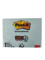 Bloco adesivo 3M post-it 76X102mm menta 90 folhas